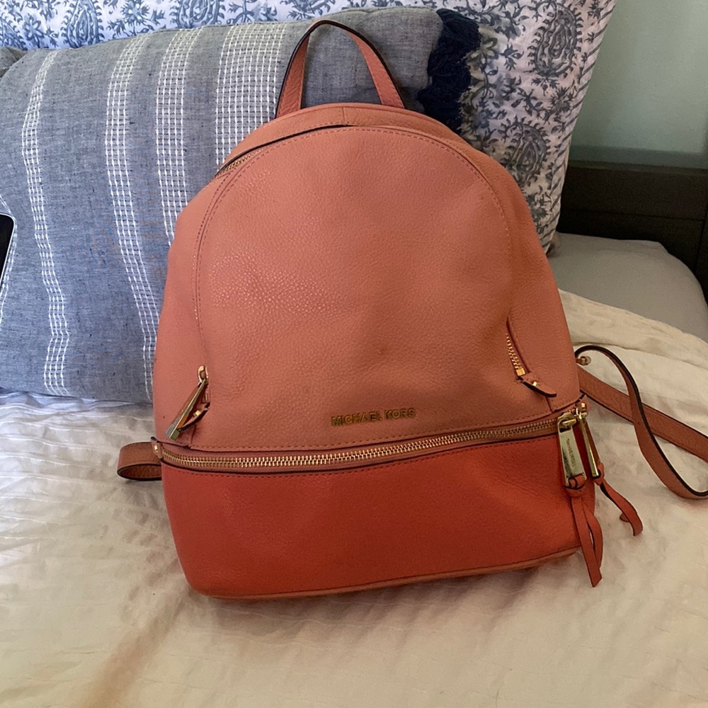 Pink Michael Kors Backpack